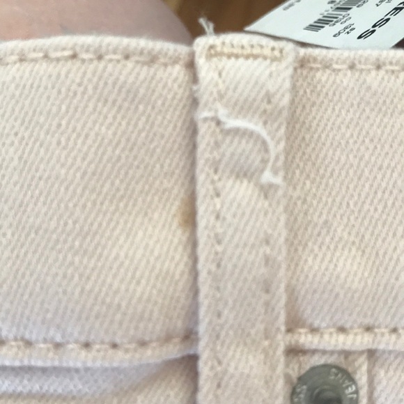 Express Sz 8 blush high rise stretch jean shorts - Picture 5 of 5